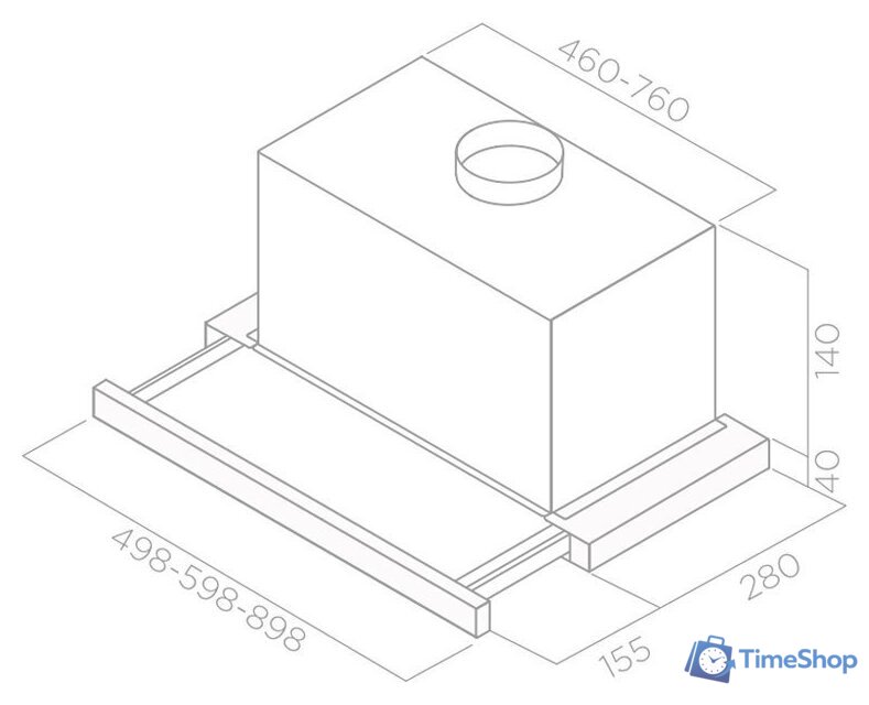Кухонная вытяжка Elica Elite 14 Lux GRVT/A/60 (PRF0098874) - Изображение №4 — Интернет-магазин Time-Shop