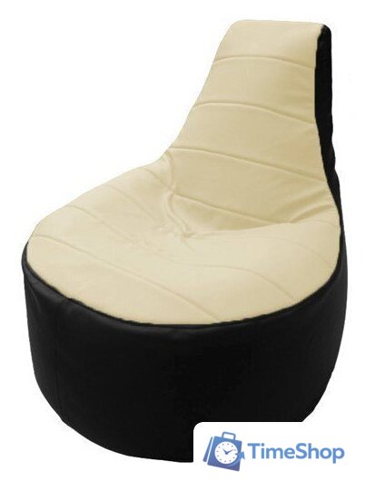 Кресло-мешок Flagman Трон Т1.3-10 (белый/черный) - Изображение №1 — Интернет-магазин Time-Shop