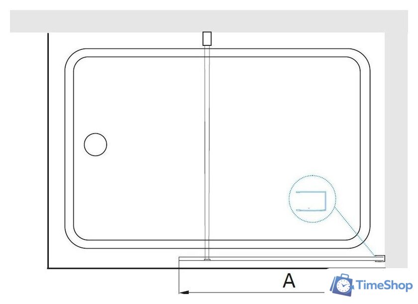 Стеклянная шторка для ванны RGW SC-050 700 351105007-11 - Изображение №4 — Интернет-магазин Time-Shop