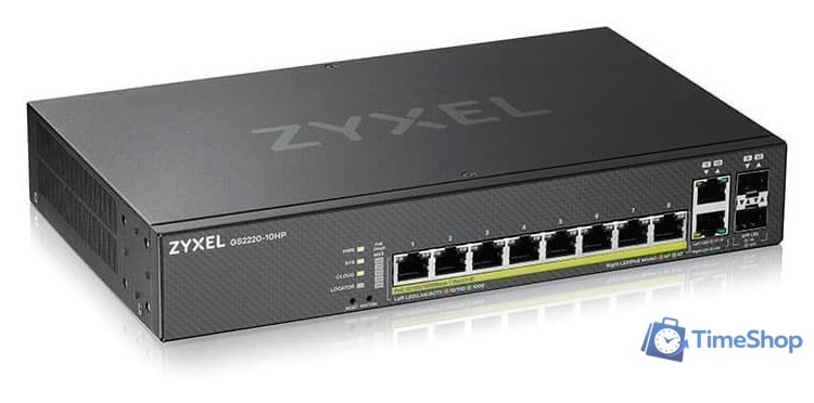 Управляемый коммутатор 2-го уровня Zyxel GS2220-10HP - Изображение №4 — Интернет-магазин Time-Shop
