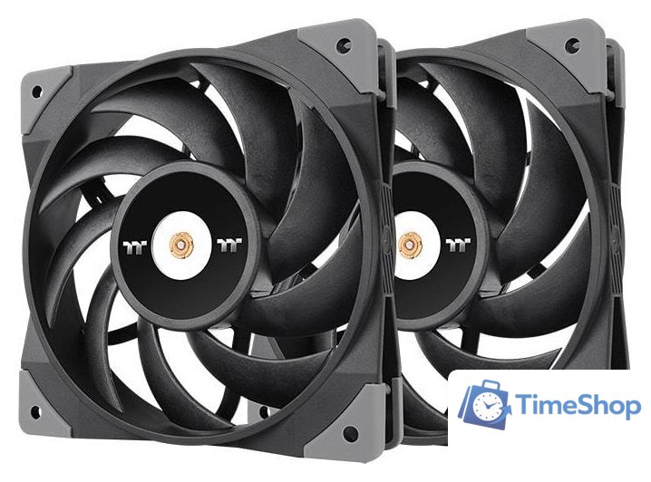 Комплект вентиляторов для корпуса Thermaltake ToughFan 12 2-Fan Pack CL-F082-PL12BL-A - Изображение №1 — Интернет-магазин Time-Shop