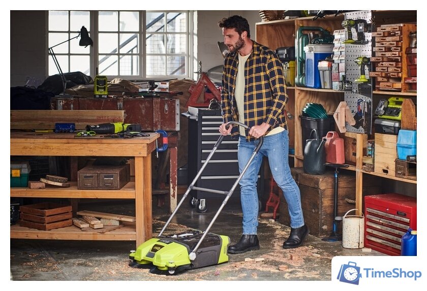 Подметальная машина Ryobi One+ R18SW3-0 (без аккумулятора) - Изображение №4 — Интернет-магазин Time-Shop