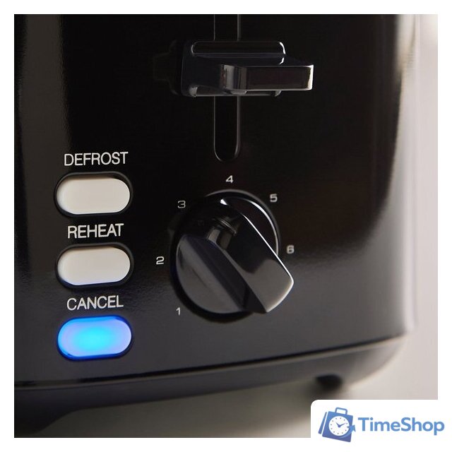 Тостер Morphy Richards Equip Black 2 Slice 222064 - Изображение №3 — Интернет-магазин Time-Shop