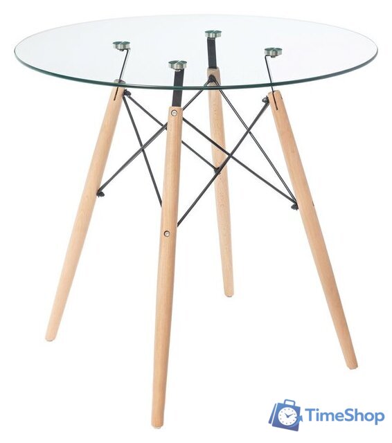 Кухонный стол Mio Tesoro ST-011 (стекло/дерево) - Изображение №1 — Интернет-магазин Time-Shop