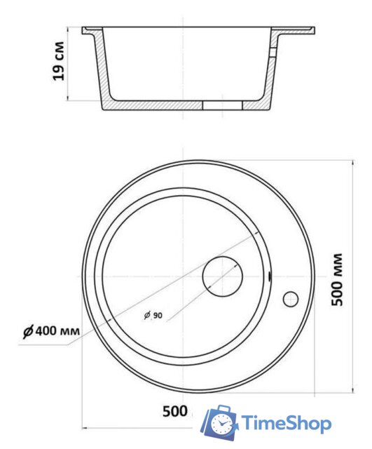 Кухонная мойка Wisent 510-30WR (с сифоном GER013) - Изображение №6 — Интернет-магазин Time-Shop