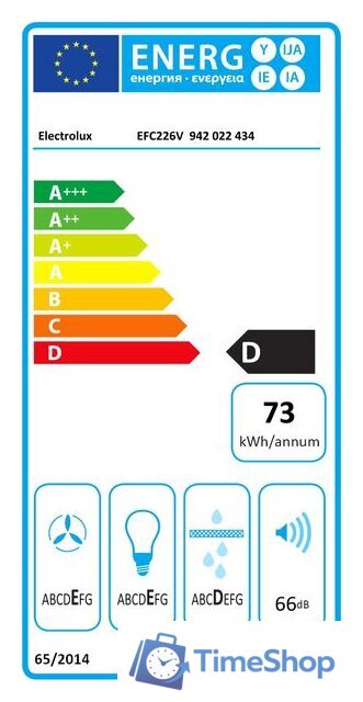 Кухонная вытяжка Electrolux EFC226V - Изображение №4 — Интернет-магазин Time-Shop