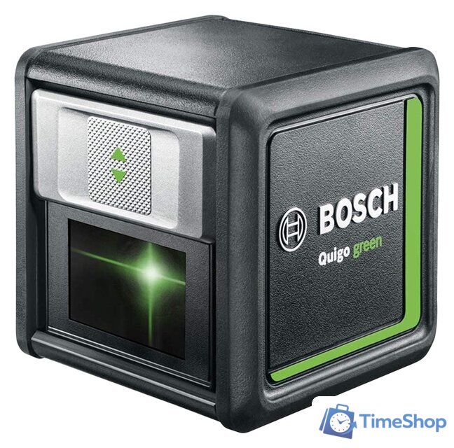 Лазерный нивелир Bosch Quigo Green 0603663C02 (с зажимом MM2 и переходником) - Изображение №1 — Интернет-магазин Time-Shop