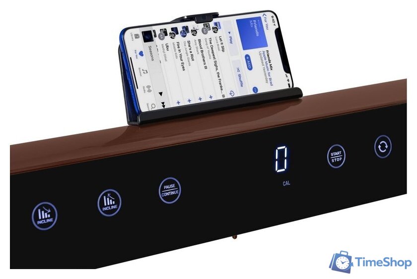Электрическая беговая дорожка Titanium Masters Slimtech S60 (коричневый) - Изображение №7 — Интернет-магазин Time-Shop