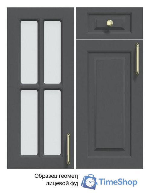 Готовая кухня Интерлиния Мила Шато 1.68x3.2 ВТ левая (белый/белый/кастилло темный) - Изображение №6 — Интернет-магазин Time-Shop