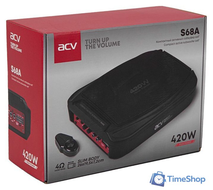 Корпусной активный сабвуфер ACV S68A - Изображение №8 — Интернет-магазин Time-Shop