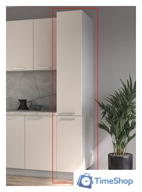 Шкаф-пенал Интерлиния Компо НШП-№1-2145 (бетон портленд/бетон портленд) - Изображение №2 — Интернет-магазин Time-Shop