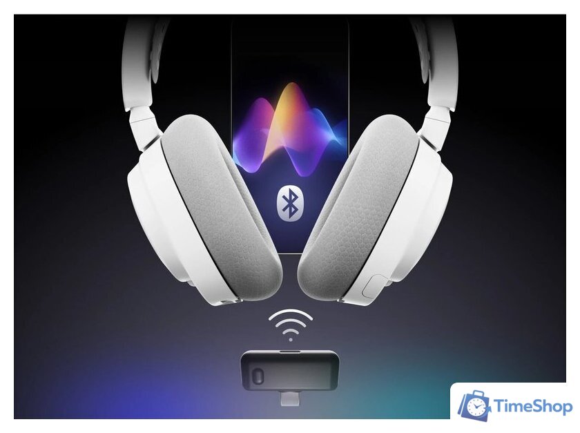 Наушники SteelSeries Arctis Nova 7X Wireless Gen 2 (для Xbox, белый) - Изображение №8 — Интернет-магазин Time-Shop