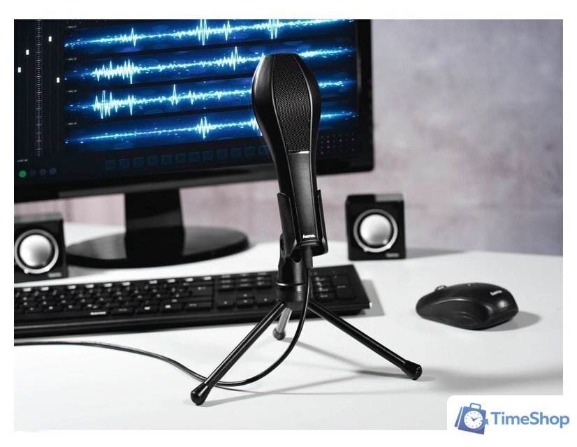 Проводной микрофон Hama MIC-USB Stream 00139907 - Изображение №3 — Интернет-магазин Time-Shop