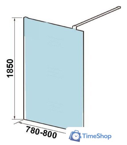 Душевая стенка WeltWasser WW400 80G-1 - Изображение №4 — Интернет-магазин Time-Shop