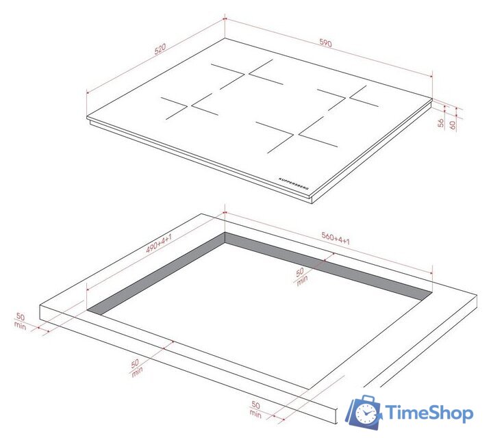 Варочная панель KUPPERSBERG ICI 606 - Изображение №4 — Интернет-магазин Time-Shop