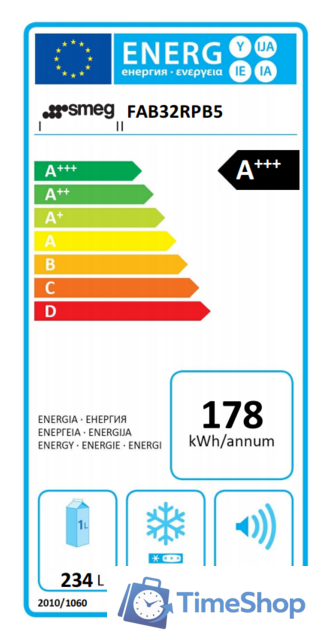 Холодильник Smeg FAB32RPB5 - Изображение №9 — Интернет-магазин Time-Shop