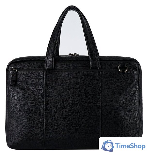 Мужская сумка Poshete 249-8195-8-BLK (черный) - Изображение №1 — Интернет-магазин Time-Shop