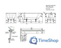 Ванна Универсал Ностальжи-У 160x75 (1 сорт, без ножек) - Изображение №5 — Интернет-магазин Time-Shop