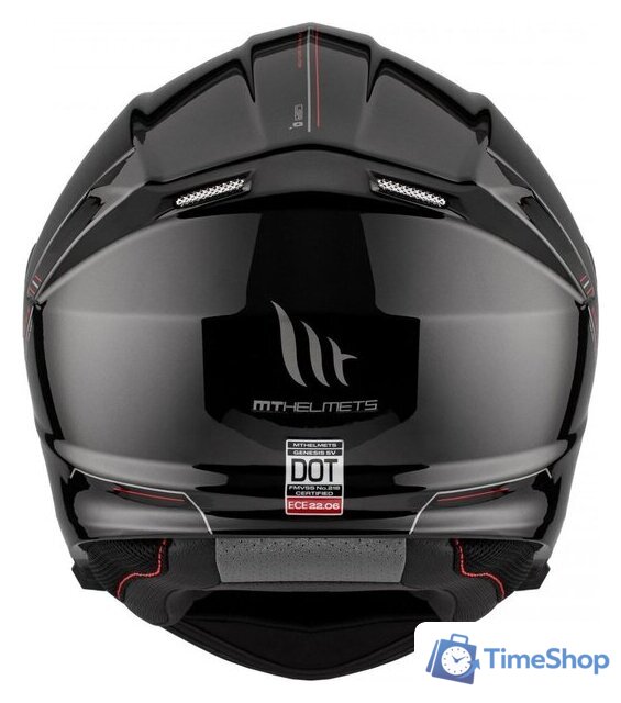 Мотошлем MT Helmets Genesis SV Solid A1 (XXL, черный глянцевый) - Изображение №7 — Интернет-магазин Time-Shop