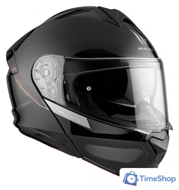 Мотошлем MT Helmets Genesis SV Solid A1 (XXL, черный глянцевый) - Изображение №4 — Интернет-магазин Time-Shop