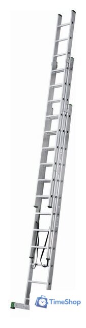 Лестница-стремянка Новая высота NV 223 алюминиевая трёхсекционная 3x12 ступеней - Изображение №4 — Интернет-магазин Time-Shop