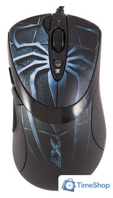 Игровая мышь A4Tech XL-747H (черный/синий) - Изображение №1 — Интернет-магазин Time-Shop