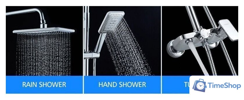 Душевая система  Ledeme L2421 (хром) - Изображение №3 — Интернет-магазин Time-Shop