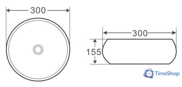 Умывальник BelBagno BB1114 - Изображение №3 — Интернет-магазин Time-Shop
