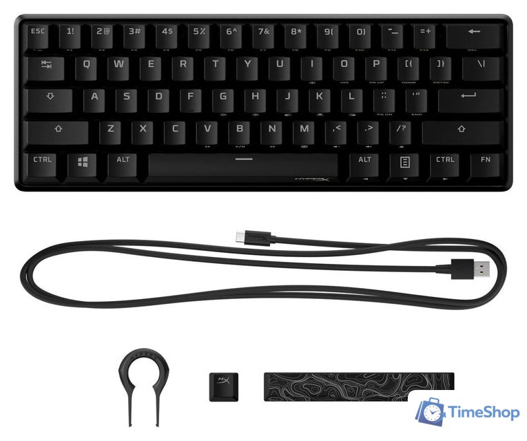 Клавиатура HyperX Alloy Origins 60 (HyperX Red, нет кириллицы) - Изображение №6 — Интернет-магазин Time-Shop