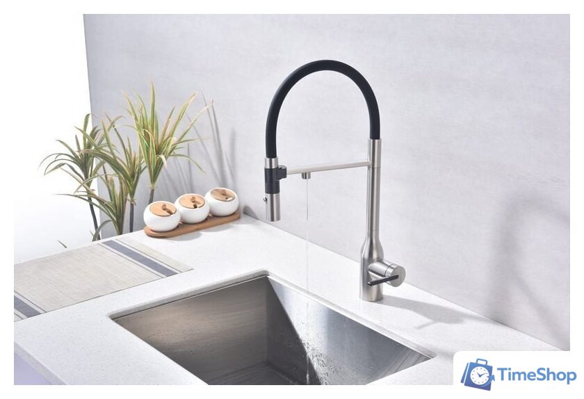 Смеситель Paulmark Magneto One Ma213188-BS (стальной/брашированная сталь) - Изображение №10 — Интернет-магазин Time-Shop