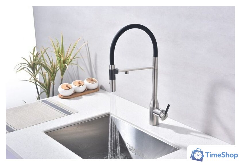 Смеситель Paulmark Magneto One Ma213188-BS (стальной/брашированная сталь) - Изображение №11 — Интернет-магазин Time-Shop