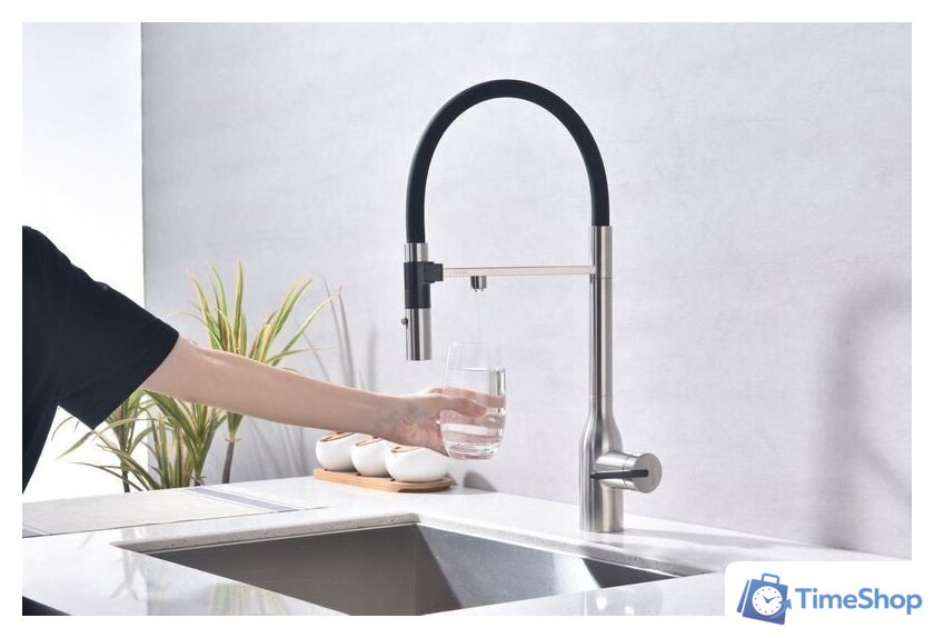 Смеситель Paulmark Magneto One Ma213188-BS (стальной/брашированная сталь) - Изображение №7 — Интернет-магазин Time-Shop