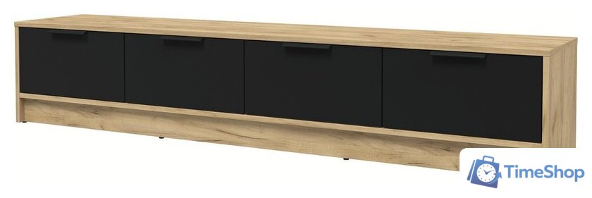 Тумба Интерлиния ТВ Концепт КТ-ТВ4-35 (черный/дуб золотой) - Изображение №1 — Интернет-магазин Time-Shop