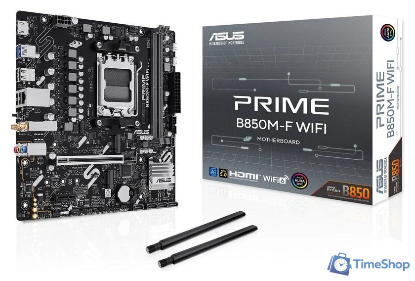 Материнская плата ASUS Prime B850M-F WiFi - Изображение №5 — Интернет-магазин Time-Shop
