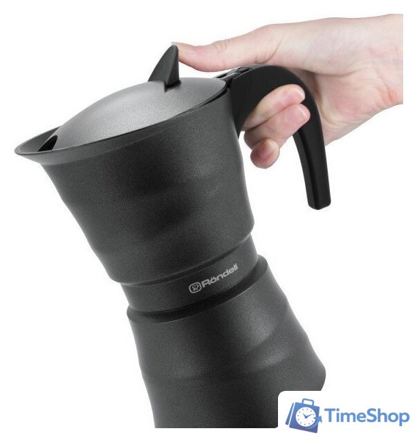 Гейзерная кофеварка Rondell Pacific Grey RDA-1901 - Изображение №2 — Интернет-магазин Time-Shop