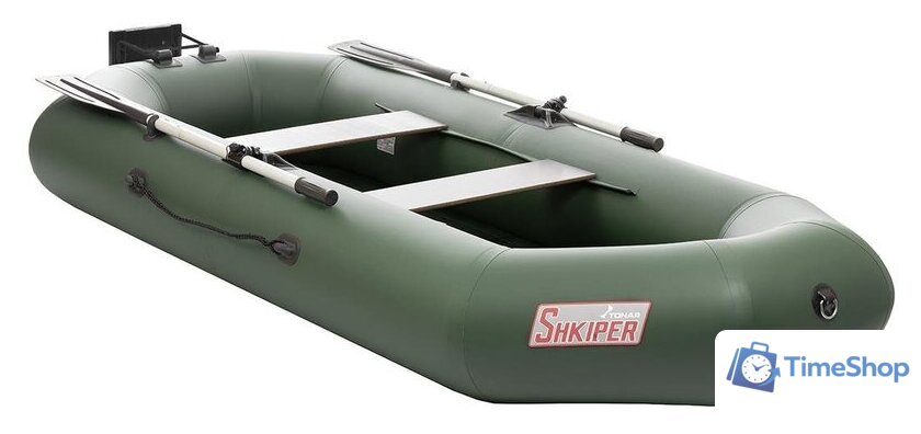 Моторно-гребная лодка Тонар Шкипер 280НТ (зеленый) - Изображение №1 — Интернет-магазин Time-Shop
