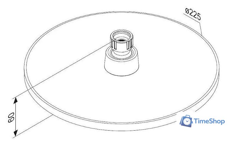Верхний душ Damixa Jupiter 977050000 - Изображение №4 — Интернет-магазин Time-Shop