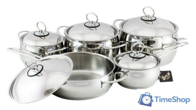 Набор кастрюль Кухар Магнолия Классика КМ1-035М - Изображение №1 — Интернет-магазин Time-Shop