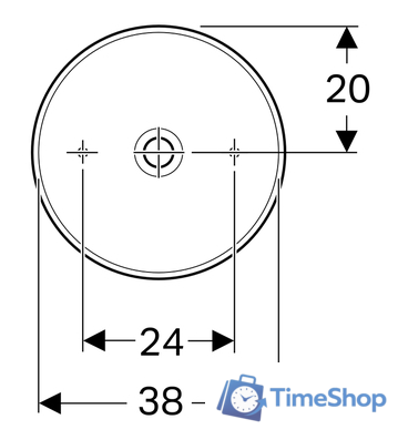 Умывальник Geberit VariForm 500.768.01.2 - Изображение №2 — Интернет-магазин Time-Shop