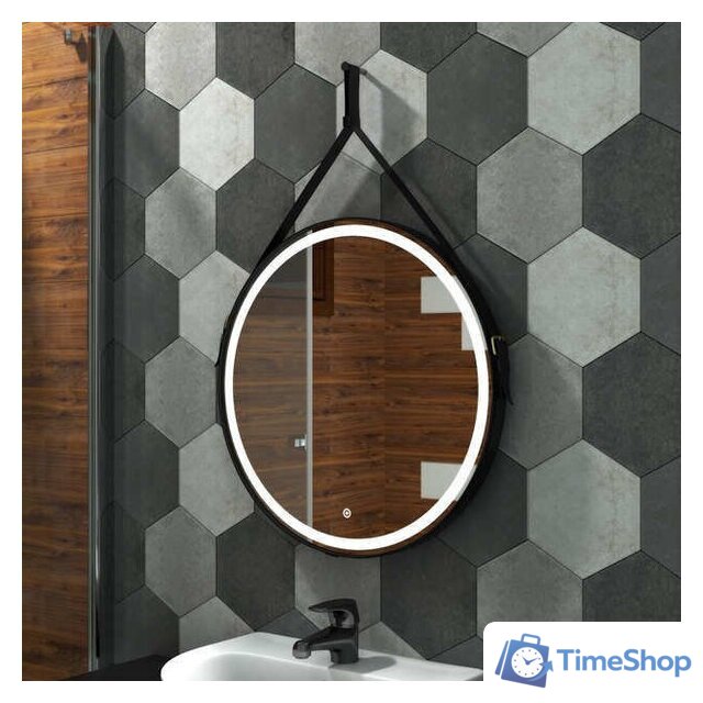  Континент Зеркало Millenium Black Led D 80 (черный) - Изображение №11 — Интернет-магазин Time-Shop