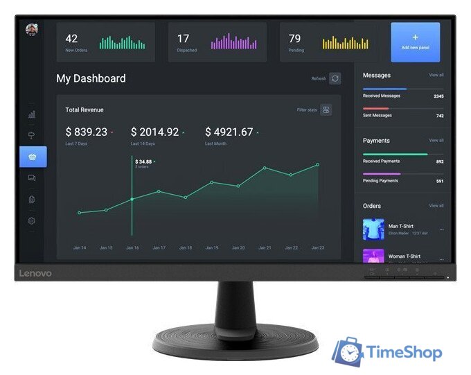 Монитор Lenovo C24-40 63DCKAT6EU - Изображение №1 — Интернет-магазин Time-Shop