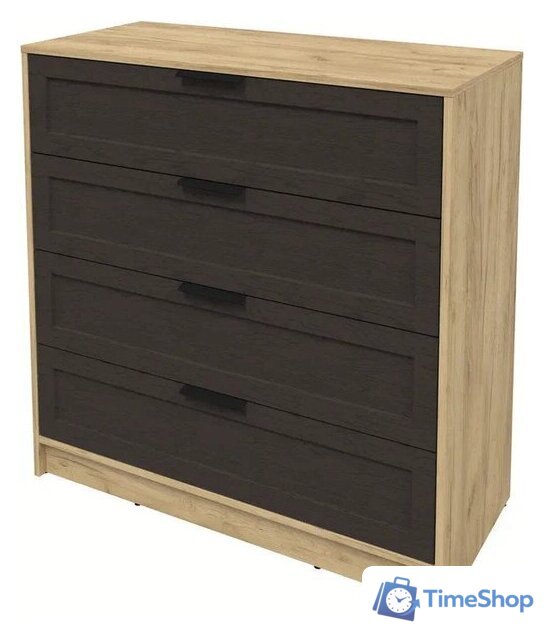 Комод Интерлиния Концепт Тренд КТ-К100 (дуб золотой/дуб английский) - Изображение №2 — Интернет-магазин Time-Shop