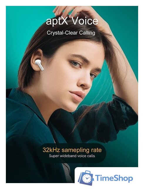 Наушники QCY MeloBuds T18 (белый) - Изображение №3 — Интернет-магазин Time-Shop