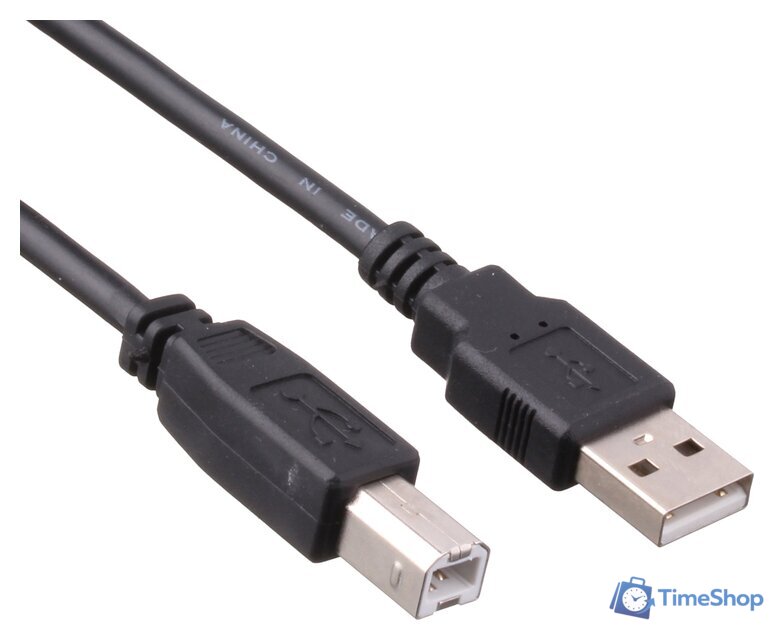 Кабель ExeGate USB Type-A - USB Type-B EX138939RUS (1.8 м, черный) - Изображение №1 — Интернет-магазин Time-Shop