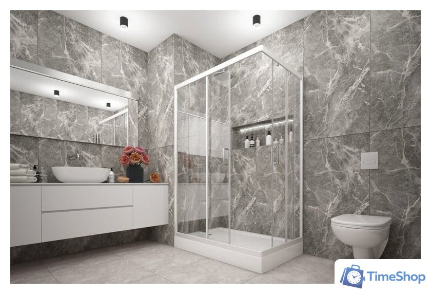 Душевой уголок Метакам Universal Pro 120x80 KKS_014547 (прозрачное стекло) - Изображение №4 — Интернет-магазин Time-Shop