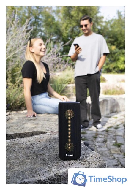 Беспроводная колонка Hama Pipe 3.0 (черный) - Изображение №12 — Интернет-магазин Time-Shop