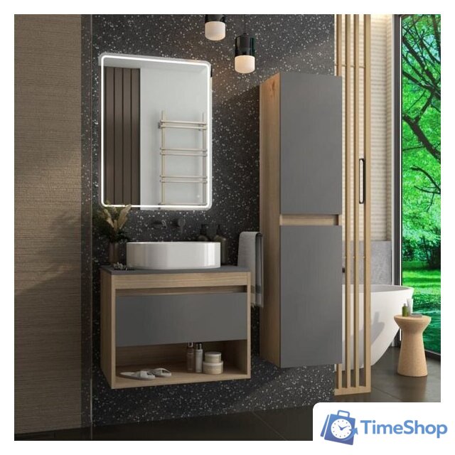  Teymi Тумба под умывальник Ritta 65 T60524 (дуб эврика/графит матовый) - Изображение №3 — Интернет-магазин Time-Shop