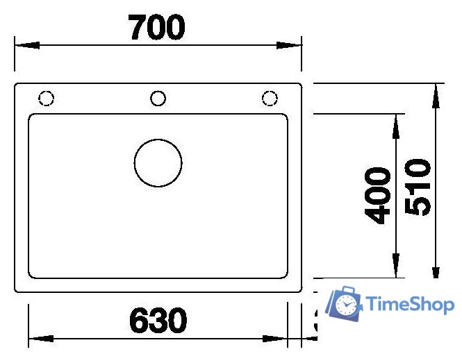 Кухонная мойка Blanco Pleon 8 523050 (трюфель) - Изображение №4 — Интернет-магазин Time-Shop