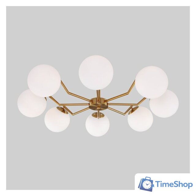 Люстра средней высоты Евросвет 70154/8 (латунь) - Изображение №4 — Интернет-магазин Time-Shop