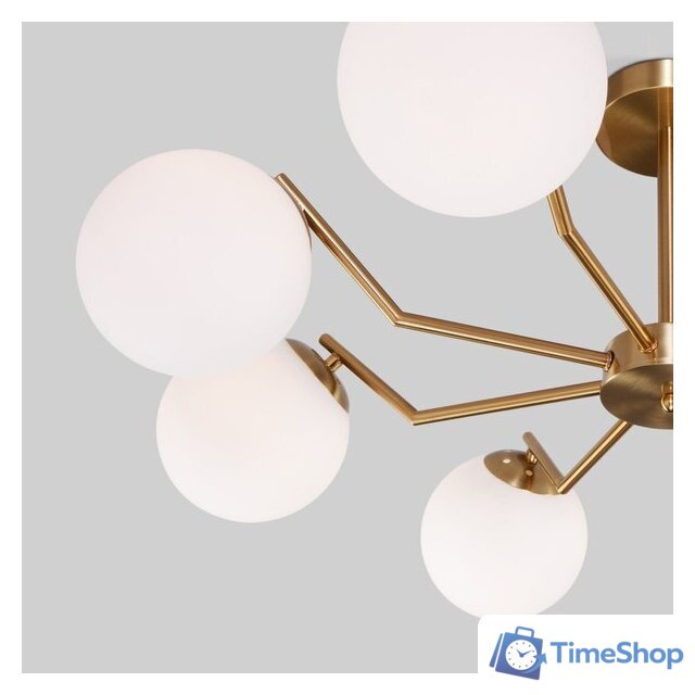 Люстра средней высоты Евросвет 70154/8 (латунь) - Изображение №3 — Интернет-магазин Time-Shop